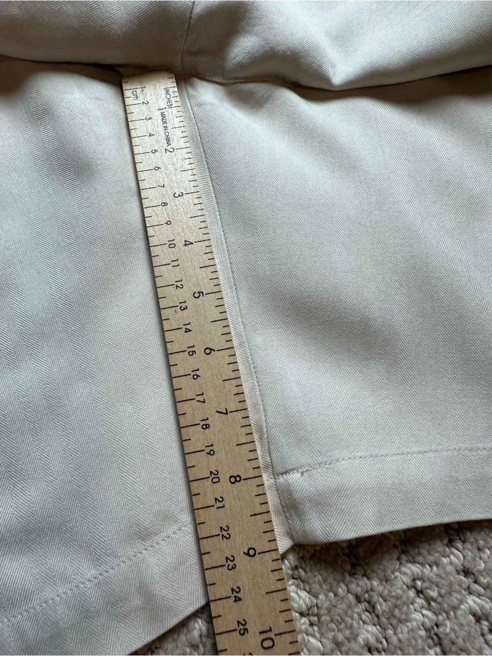 Tommy Bahama Beige Pleated Chino Shorts